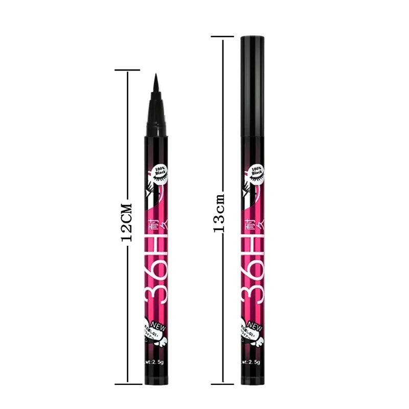 Black Liquid Eyeliner Pen – Waterproof, Long-lasting, Smooth & Ultra-fine Tip for Precise, Easy-to-Apply Eye Makeup