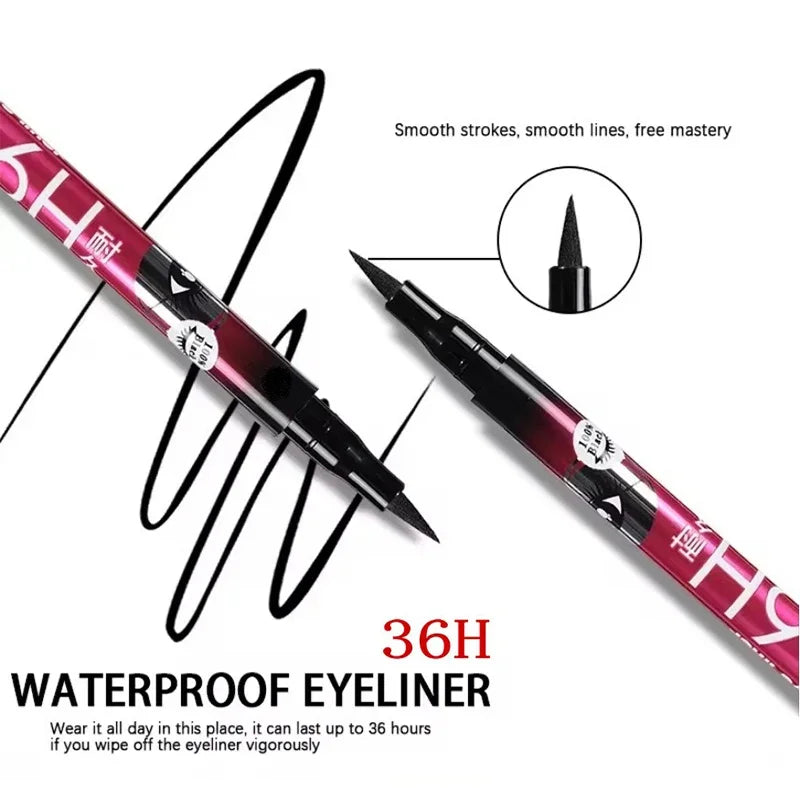 Black Liquid Eyeliner Pen – Waterproof, Long-lasting, Smooth & Ultra-fine Tip for Precise, Easy-to-Apply Eye Makeup
