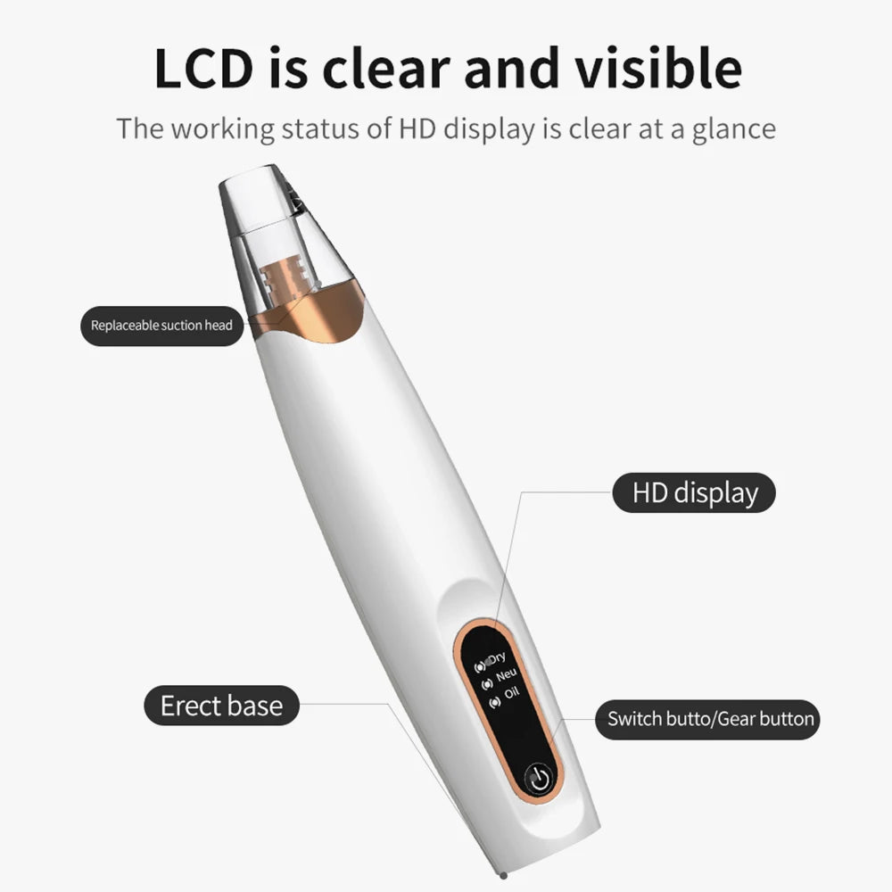 Facial Blackhead Vacuum – Electric Skin Care Pore Cleaner Tool”