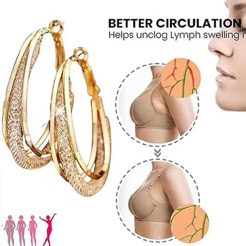 LymphCare Magnetic Slim Earrings