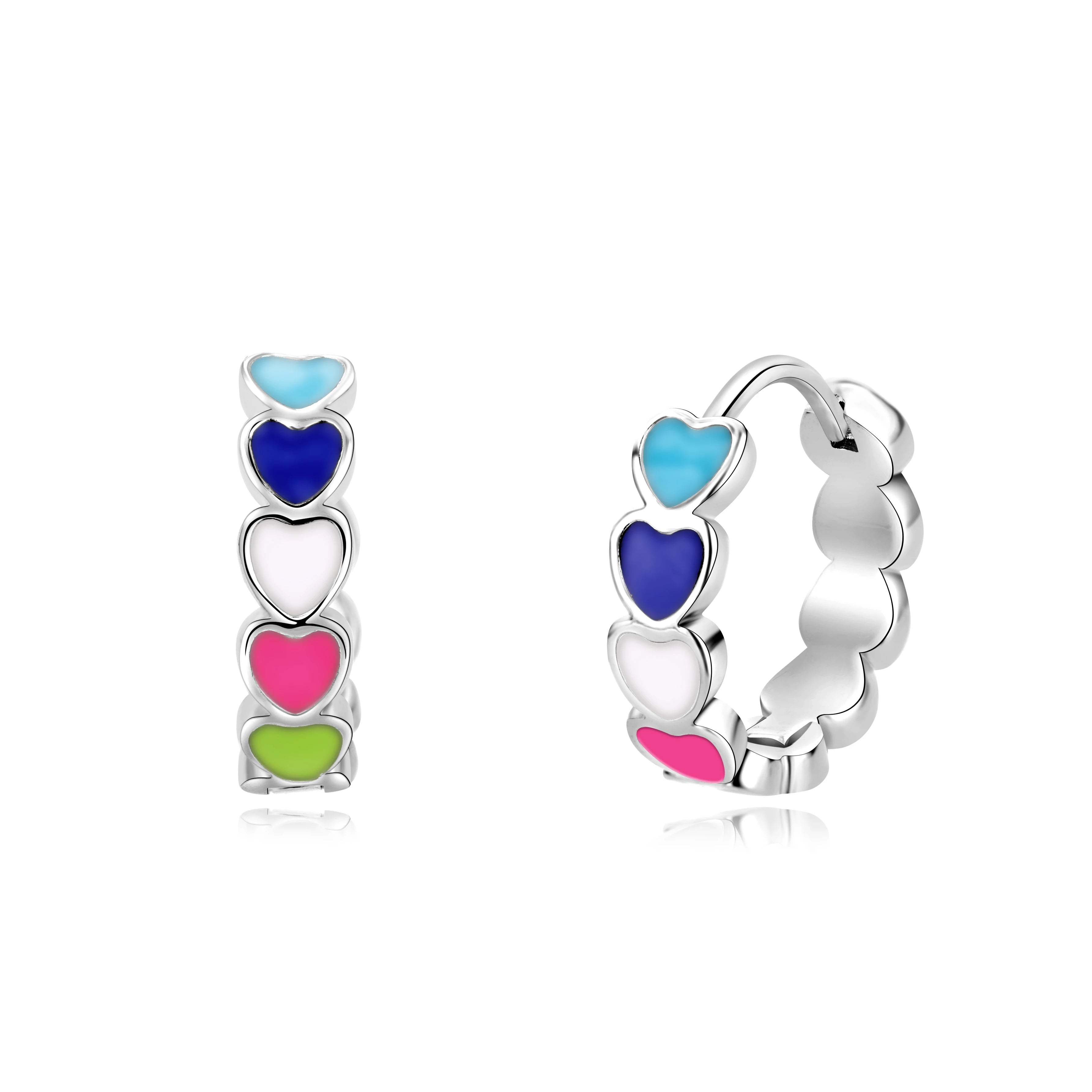 Heart Shape Gold Stainless Steel Earrings for Women – Elegant Wedding & Party Jewelry Gift 2024