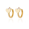Heart Shape Gold Stainless Steel Earrings for Women – Elegant Wedding & Party Jewelry Gift 2024