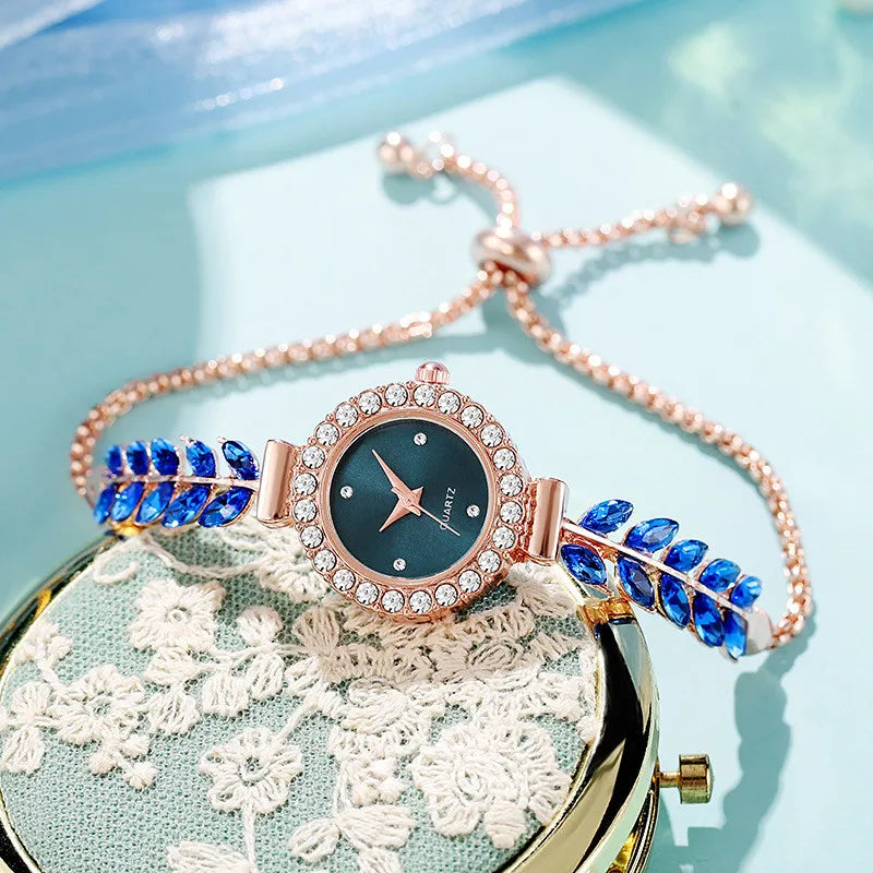 (Kopie) •	Pretty Rhinestone Girls Watch Set (7 PCS)