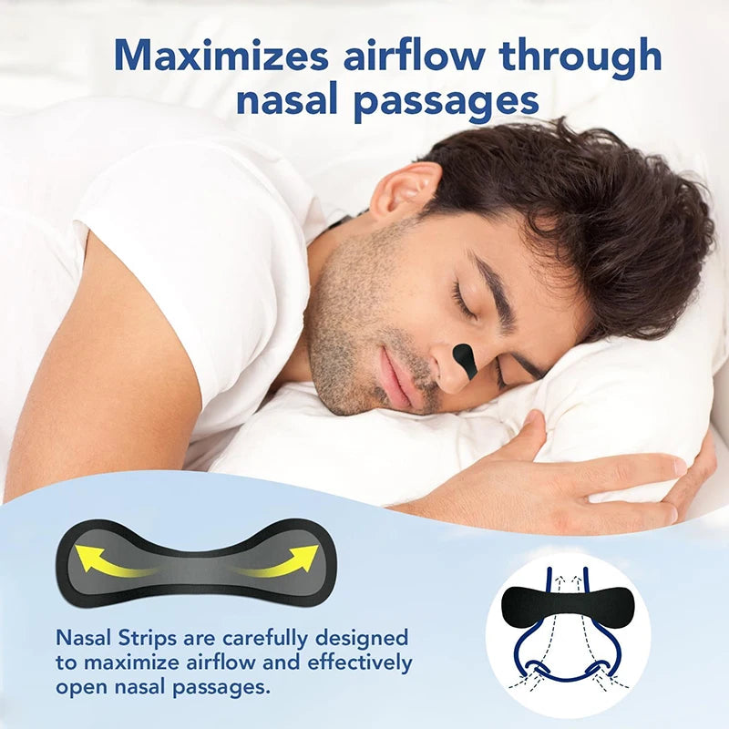 SilentSleep™ Anti-Snoring Nasal Strips (62 / 186 PCS)